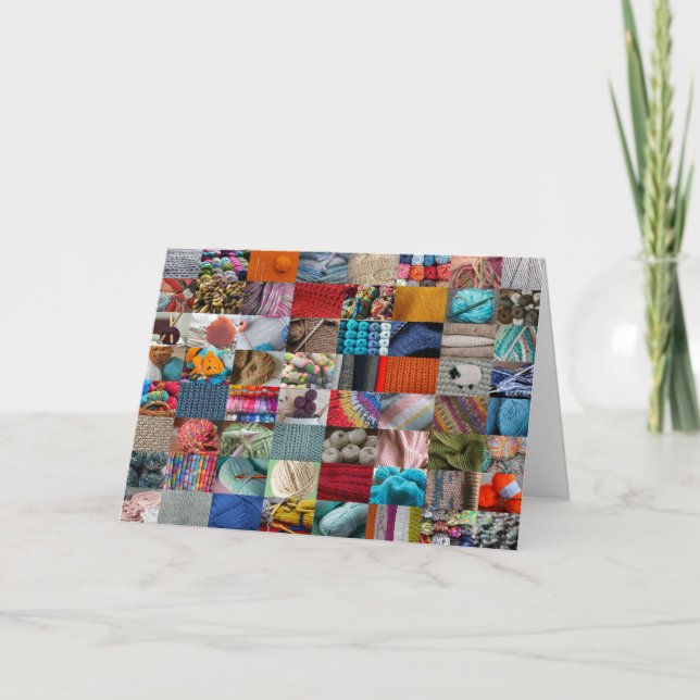 Tarjeta Collage de punto (Anverso)