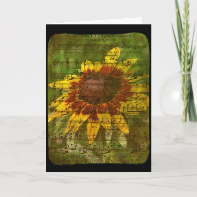 Tarjeta Collage floral de amor gitano en todas las ocasion (Anverso)