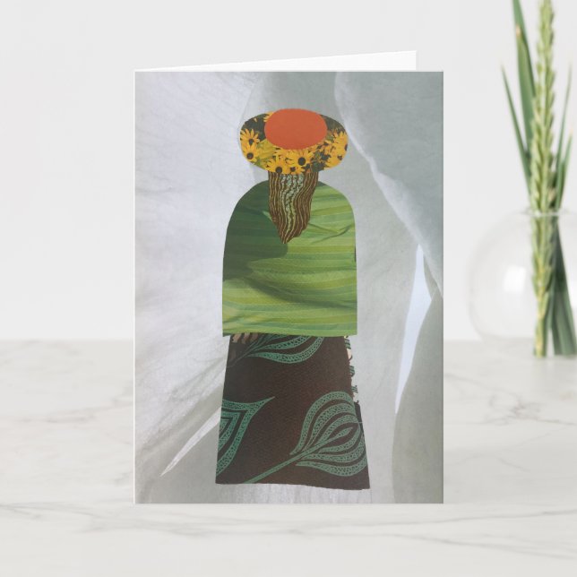 Tarjeta Collage único Tierra Mama Cate Blank (Anverso)