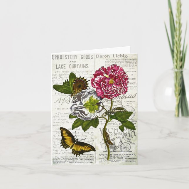 Tarjeta Collage Vintage Todas Las Casas (Anverso)