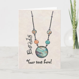 Tarjeta Collar Jumbo Bead Green 01