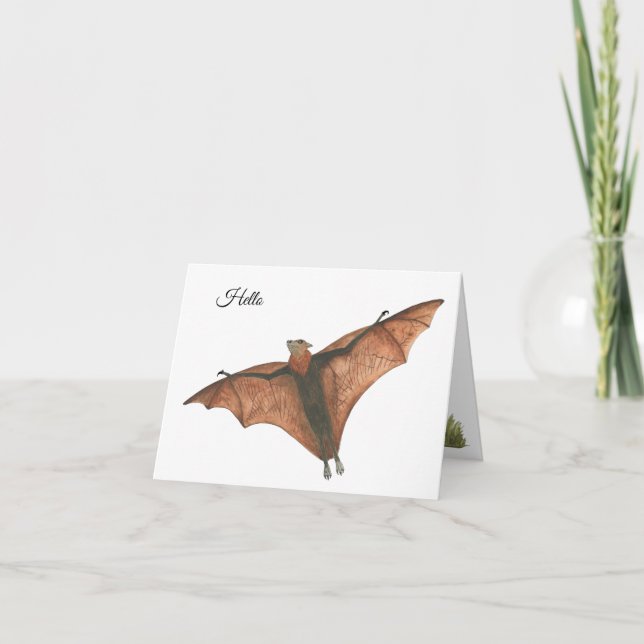 Tarjeta Collection Bat Note Card (Anverso)