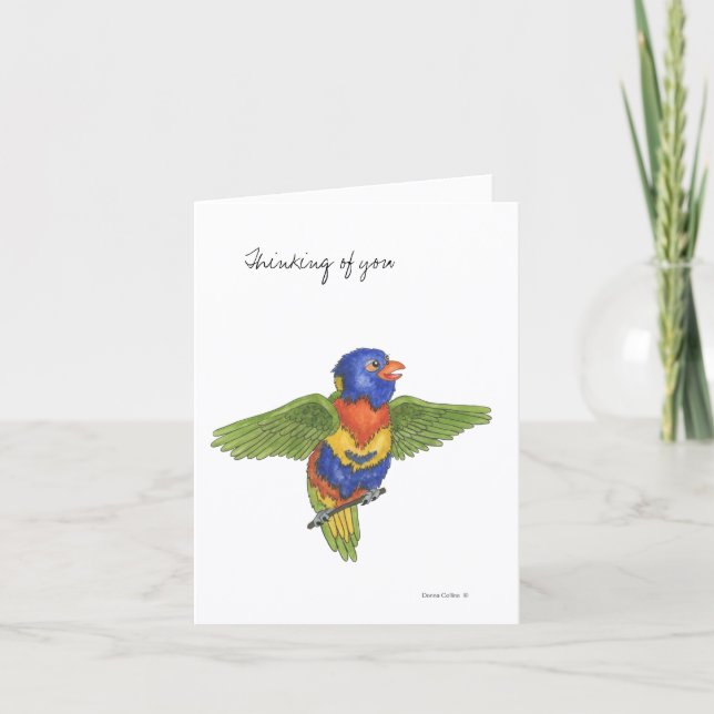 Tarjeta Collection Budgie  Note Card (Anverso)