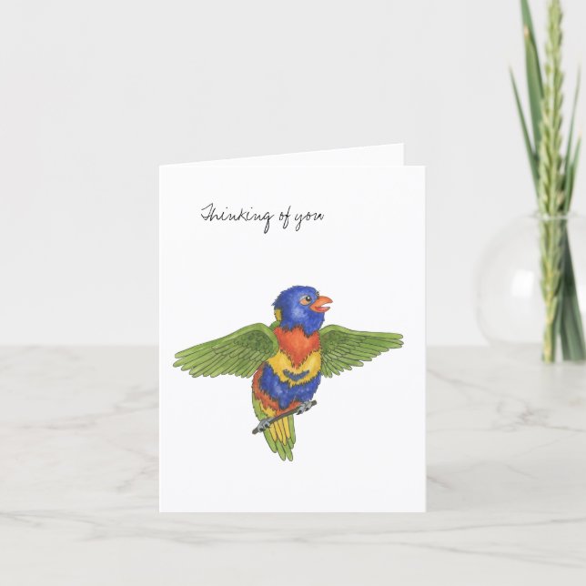Tarjeta Collection Budgie  Note Card (Anverso)