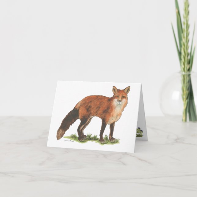 Tarjeta Collection Fox Note Card (Anverso)