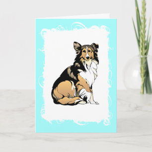 Tarjeta Collie Birthday