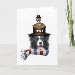 Tarjeta Collie Ditzy de Dogs~Original Notecard~Border