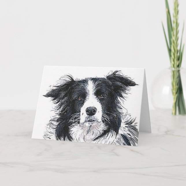 Tarjeta Collie Notecard (Anverso)