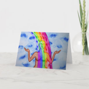 Tarjeta Colocación en la luz curativa de dios