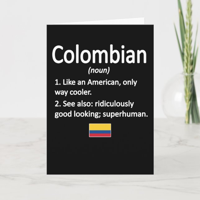 Tarjeta Colombia: La bandera colombiana (Anverso)