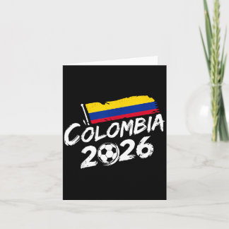 Tarjeta Colombia Soccer Football Game Player Fan Colombian