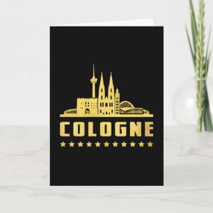 Tarjeta Colonia Alemania Ciudad Regalo Divertido Idea