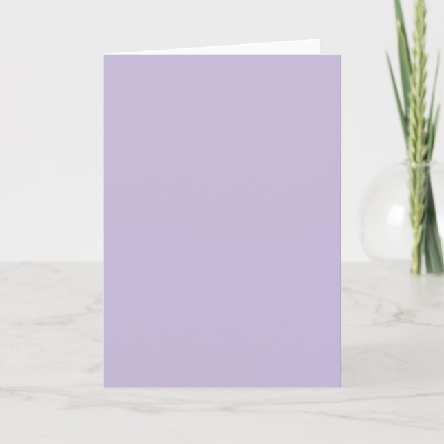Tarjeta Color de fondo - Lilac (Anverso)