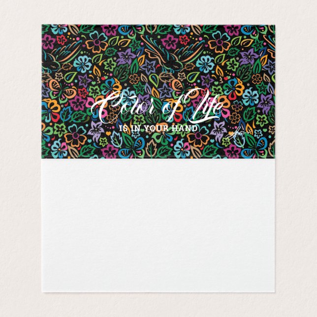 Tarjeta Color de la vida (Interior desplegado)