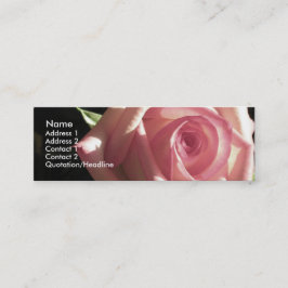 Tarjeta color de rosa rosada del perfil