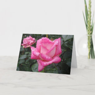 Tarjeta Color de rosa rosado del 2-Tono
