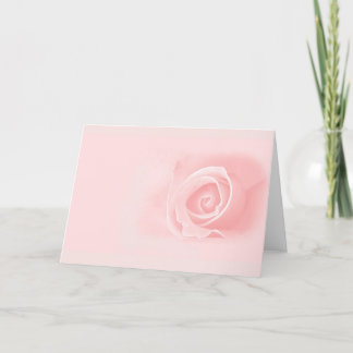 Tarjeta Color de rosa rosado suave