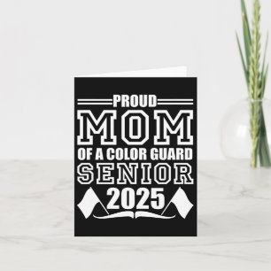 Tarjeta Color Guard Mamá Senior Cl De 2025 Graduación Dive
