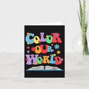 Tarjeta Color Our World Lectura de Verano 2025 Entusiasta