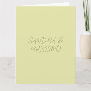 Tarjeta Color pastel personalizado nombre minimalista pers