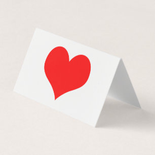 Tarjeta Color Personalizado del El día de San Valentín Red