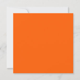 Tarjeta Color sólido de Naranja verdadero brillante