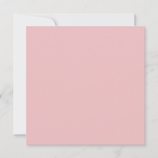 Tarjeta Color Sólido Rosa Boho (Anverso)