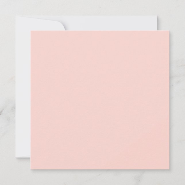 Tarjeta Color Sólido Rosa Claro Pastel (Anverso)