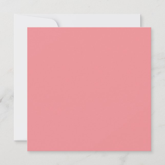 Tarjeta Color Sólido Rosa Encantador (Anverso)