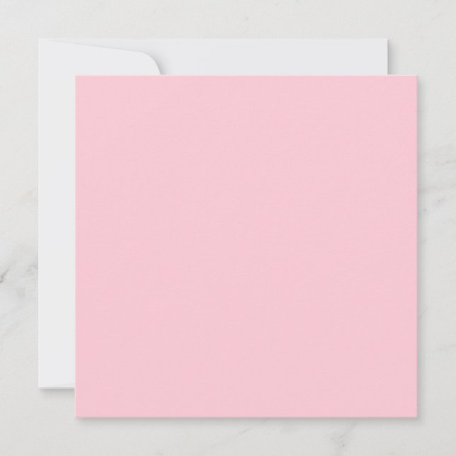 Tarjeta Color Sólido Rosa Té (Anverso)