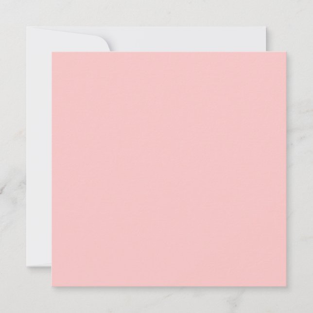 Tarjeta Color sólido Rosa Té Rosa (Anverso)