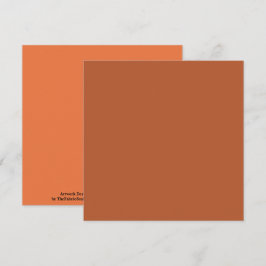 Tarjeta Color sólido rubio marrón