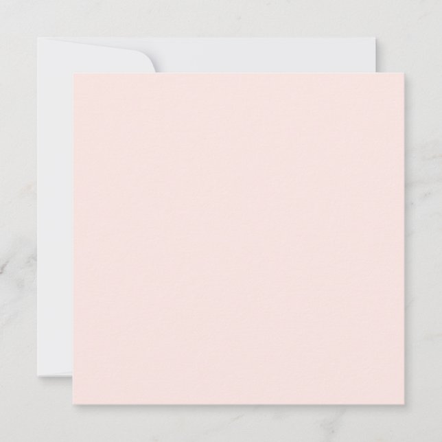 Tarjeta Color Sólido Suave Melocotón Pastel  (Anverso)