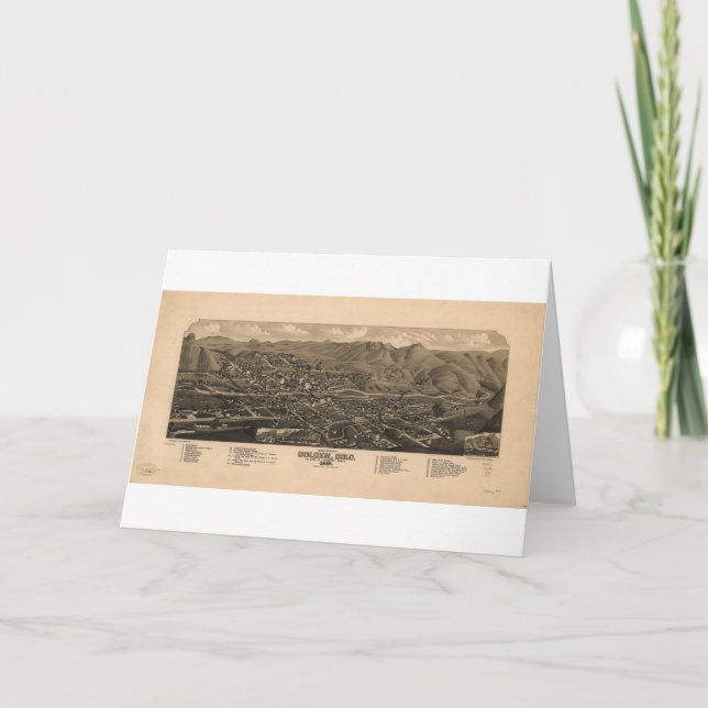 Tarjeta Colorado dorado en 1882 (Anverso)