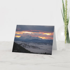 Tarjeta Colorado Mountain Sunset Card