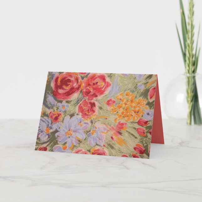 Tarjeta Colorear floral en cualquier ocasión (Anverso)