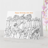 Colorear libro Happy Birday Card Nombre personaliz
