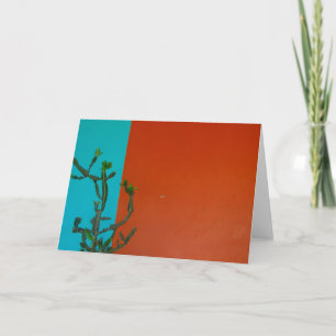 Tarjeta colores de cactus