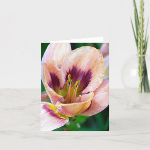 Tarjeta COLORES DE LILY/ MAUVE Y AMARILLO DEL DÍA DEL boni