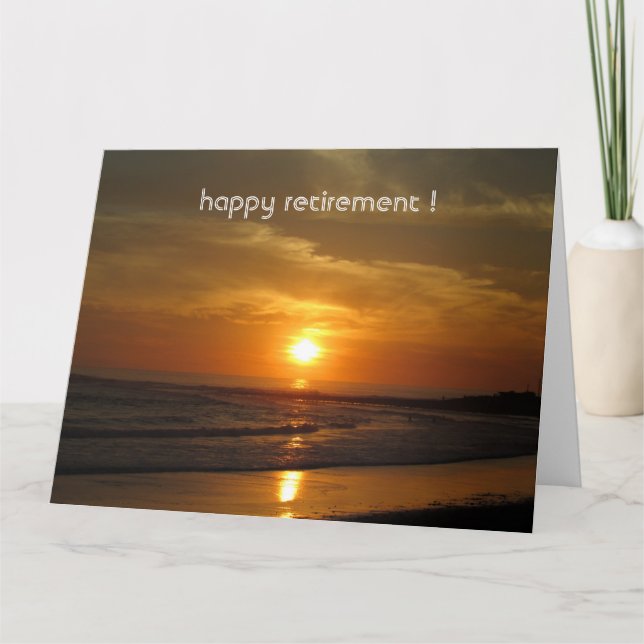 Tarjeta colores de playa de sol grandes (Anverso)