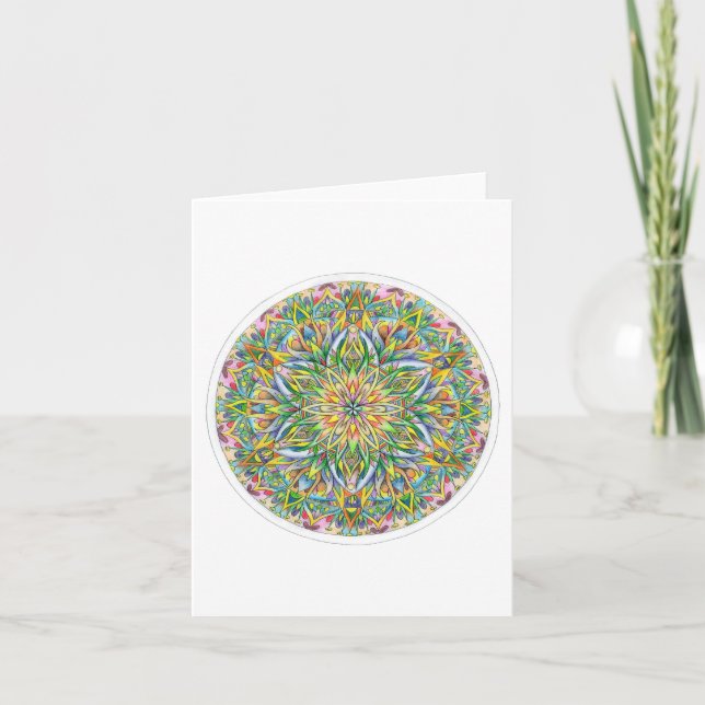 Tarjeta Colores de un jardín (Notecard) (Anverso)