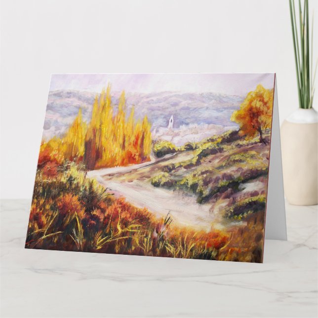 Tarjeta Colores del otoño (Anverso)