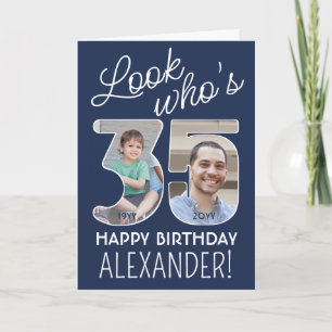 Tarjeta Colores DIY • Mira quién cumple 35 Feliz cumpleaño