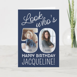 Tarjeta Colores DIY • Mira quién cumple 50 Feliz cumpleaño
