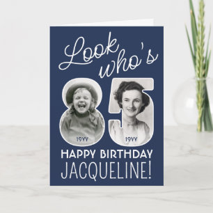 Tarjeta Colores DIY • Mira quién cumple 85 Feliz cumpleaño