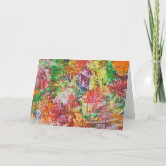 Tarjeta colores enrrollados