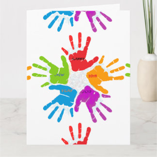 Tarjeta Colores hermosos para el año más hermoso