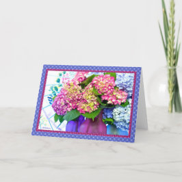 Tarjeta Colores y fronteras del Hydrangea II