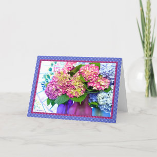 Tarjeta Colores y fronteras del Hydrangea II