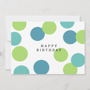 Tarjeta Colorful Blank Happy Birday Card